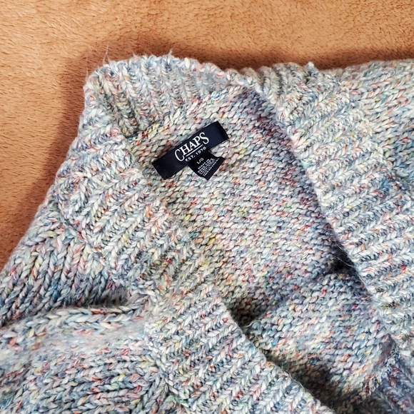 Chaps Sweaters Large Heavy Fabric Womens Crew Neck Multicolor - Picture 4 of 11